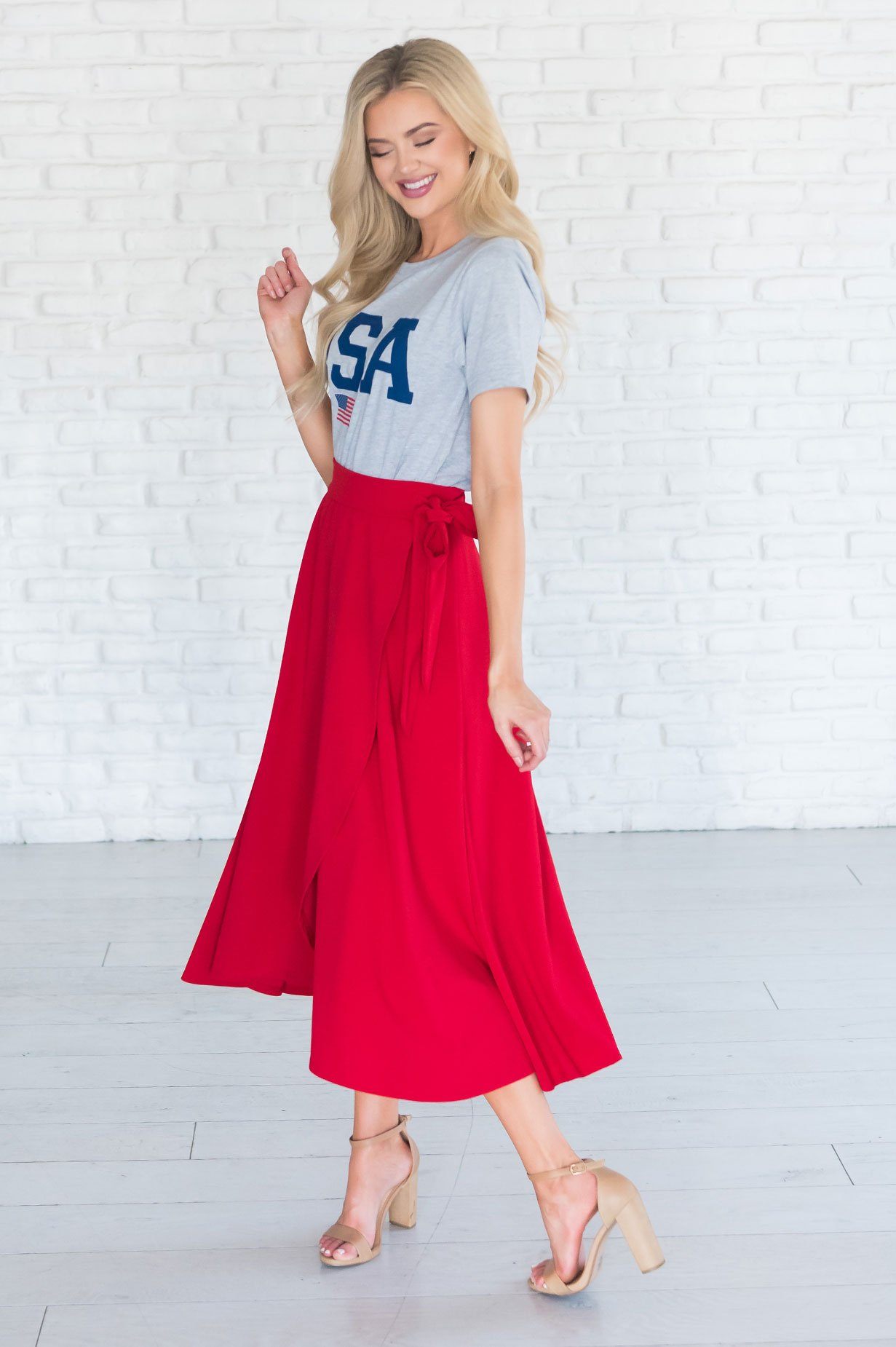 Stand By Our Love Modest Circle Skirt