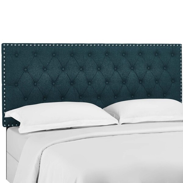 Copper Grove Avdiivka King/Cali King Upholstered Fabric Headboard - - 27621661