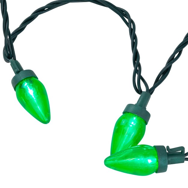 Northlight 25ct Led C7 Christmas Lights Green 16 x27 Green Wire