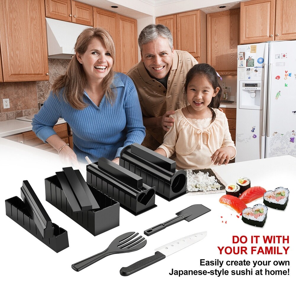 11pcs Sushi Maker Kit with Premium Sushi Knife  DIY Sushi Set Sushi Rolls   M