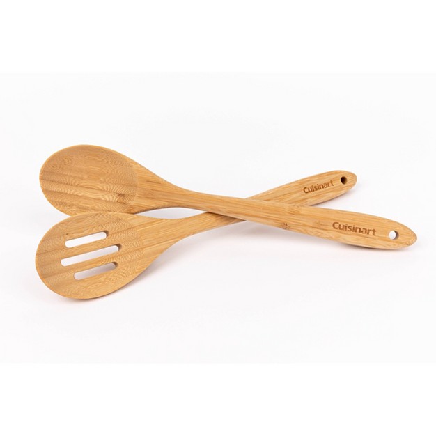 Cuisinart Green Gourmet Bamboo Wood Set Of 2 Spoons