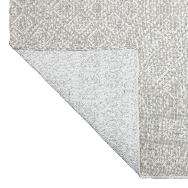 5 x27 X 7 x27 Double Diamond Outdoor Rug Silver