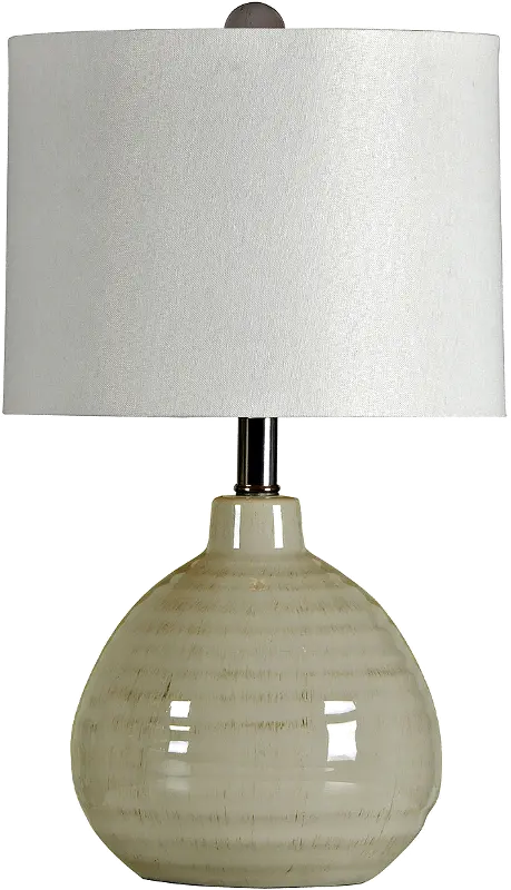 Cool Gray Ceramic Table Lamp