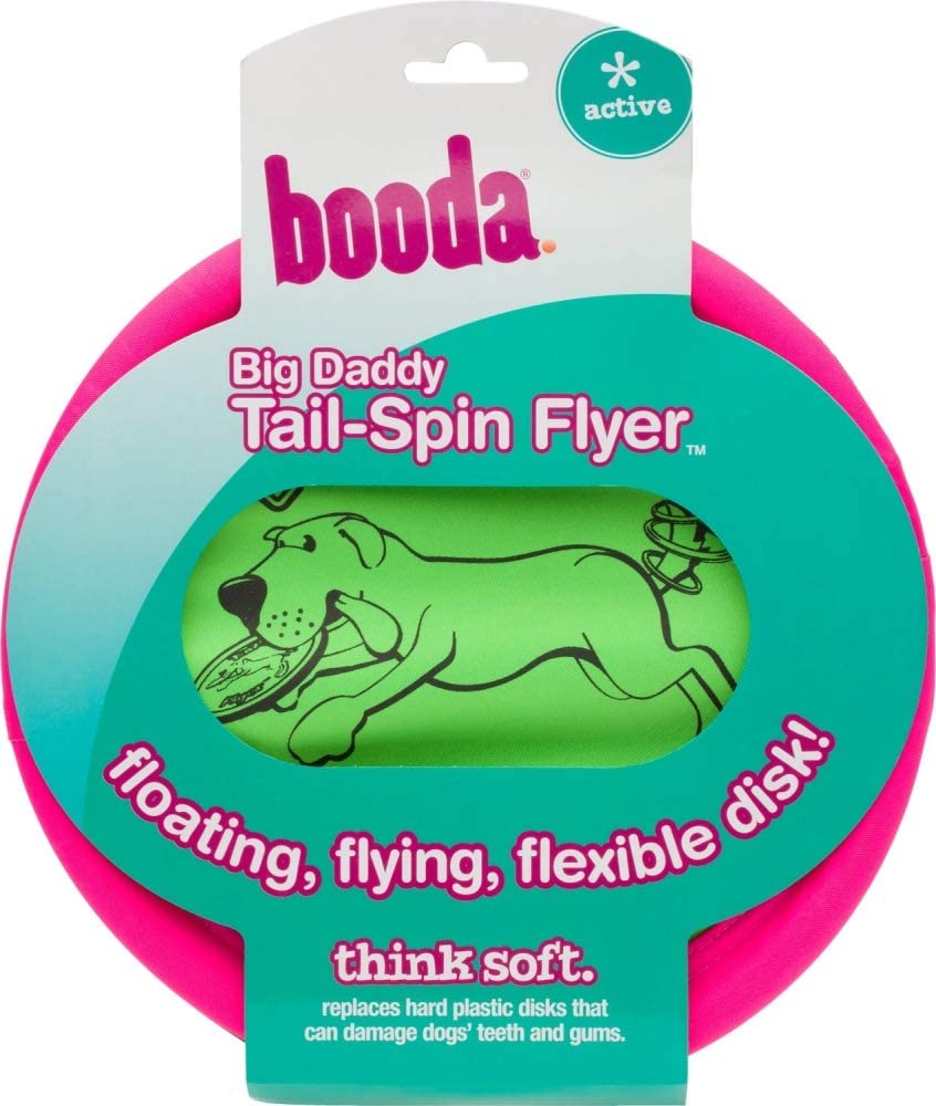 Booda Tail Spin Flyer Big Daddy Frisbee Dog Toy， Large