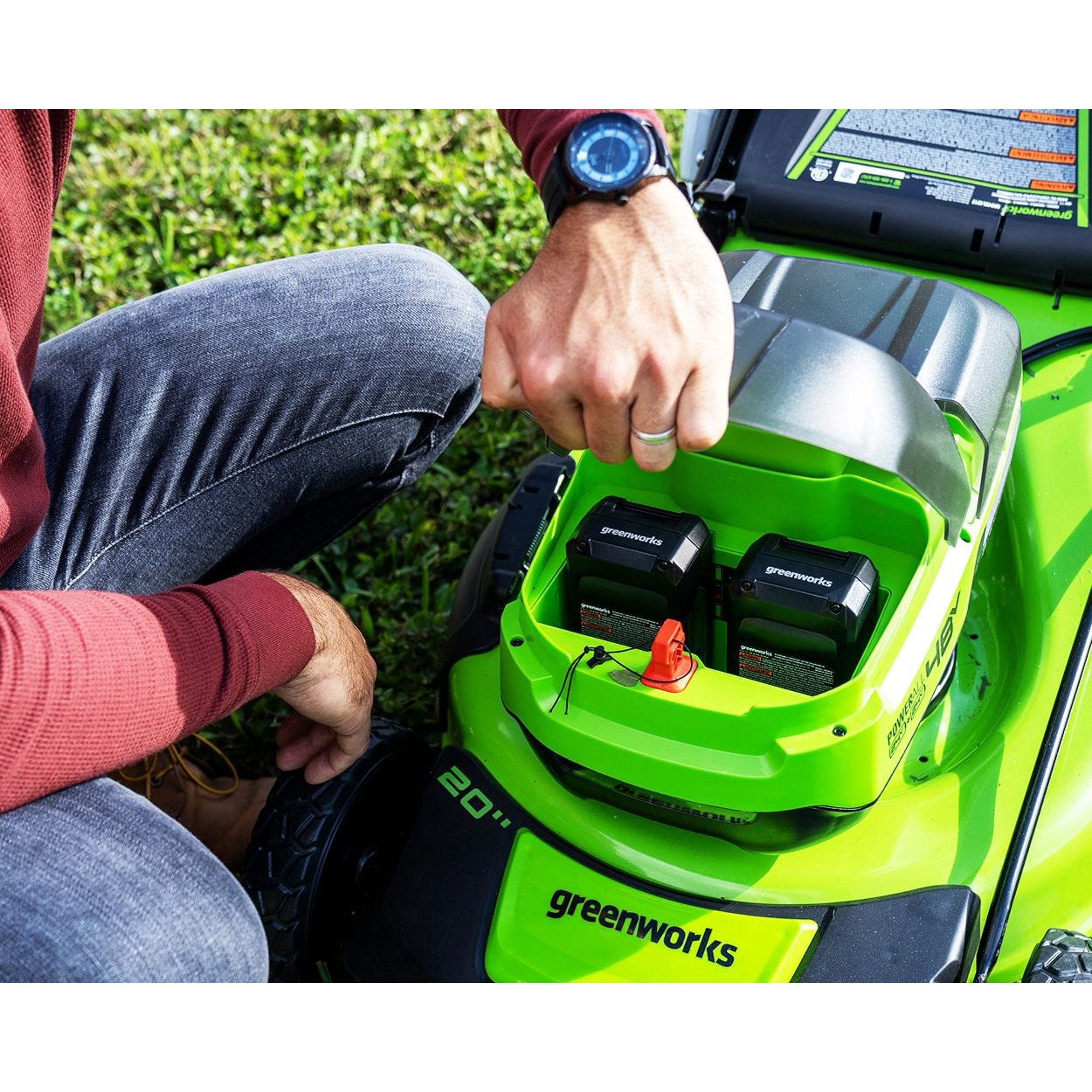 48V (2 X 24V) 20-Inch Cordless Lawn Mower | Greenworks