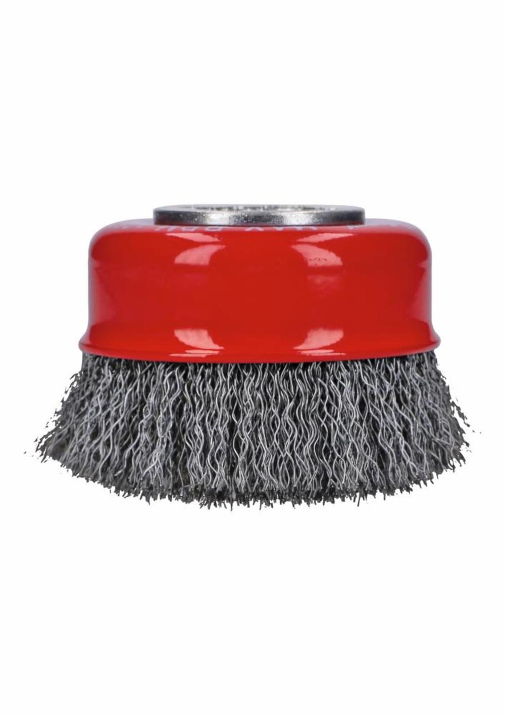 3 In. Wheel Dia. X-LOCK Arbor Carbon Steel Crimped Wire Cup Brush ;