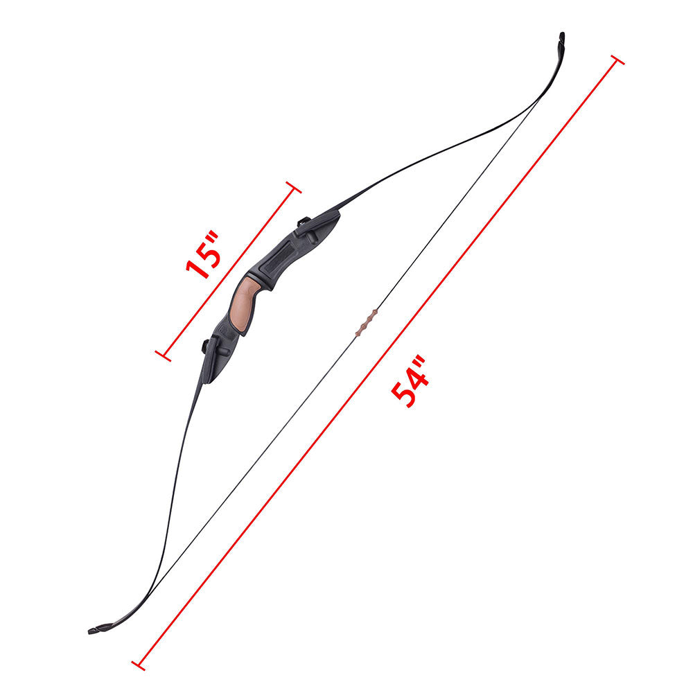 Yescom Archery Recurve Bow Takedown Left & Right Hand 54in 28lbs