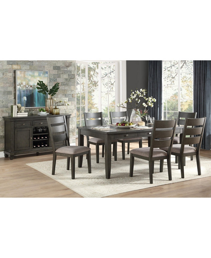 Homelegance Waite 7pc Dining Set (Rectangular Dining Table and 6 Side Chairs)