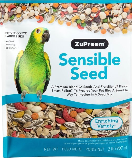 ZuPreem Sensible Seed Large Bird Food， 2-lb bag