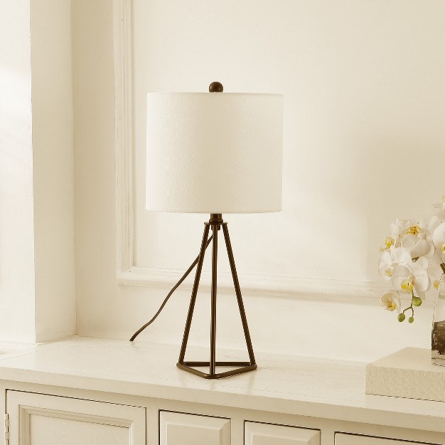 Vernelle 21 Inch Table Lamp Black Safavieh