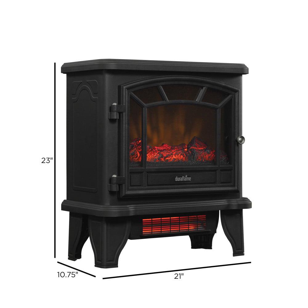 DuraflameA Infrared Quartz Electric Fireplace Stove Heater， Black