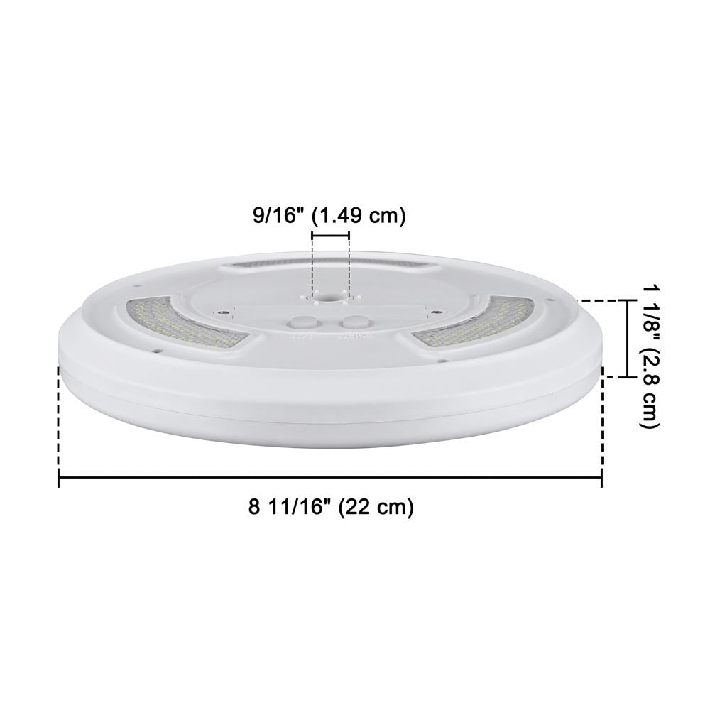 Yescom Solar Flagpole Light Topper Hole 9/16