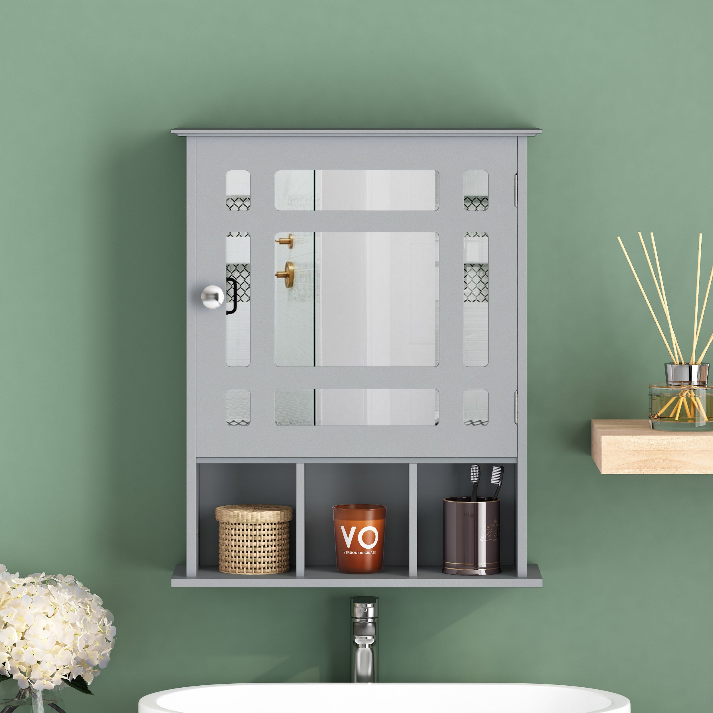 Bavier Modern Medicine Cabinet with Mirror