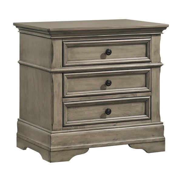 Coaster Furniture Manchester Wheat 3-drawer Wooden Nightstand - - 36724783