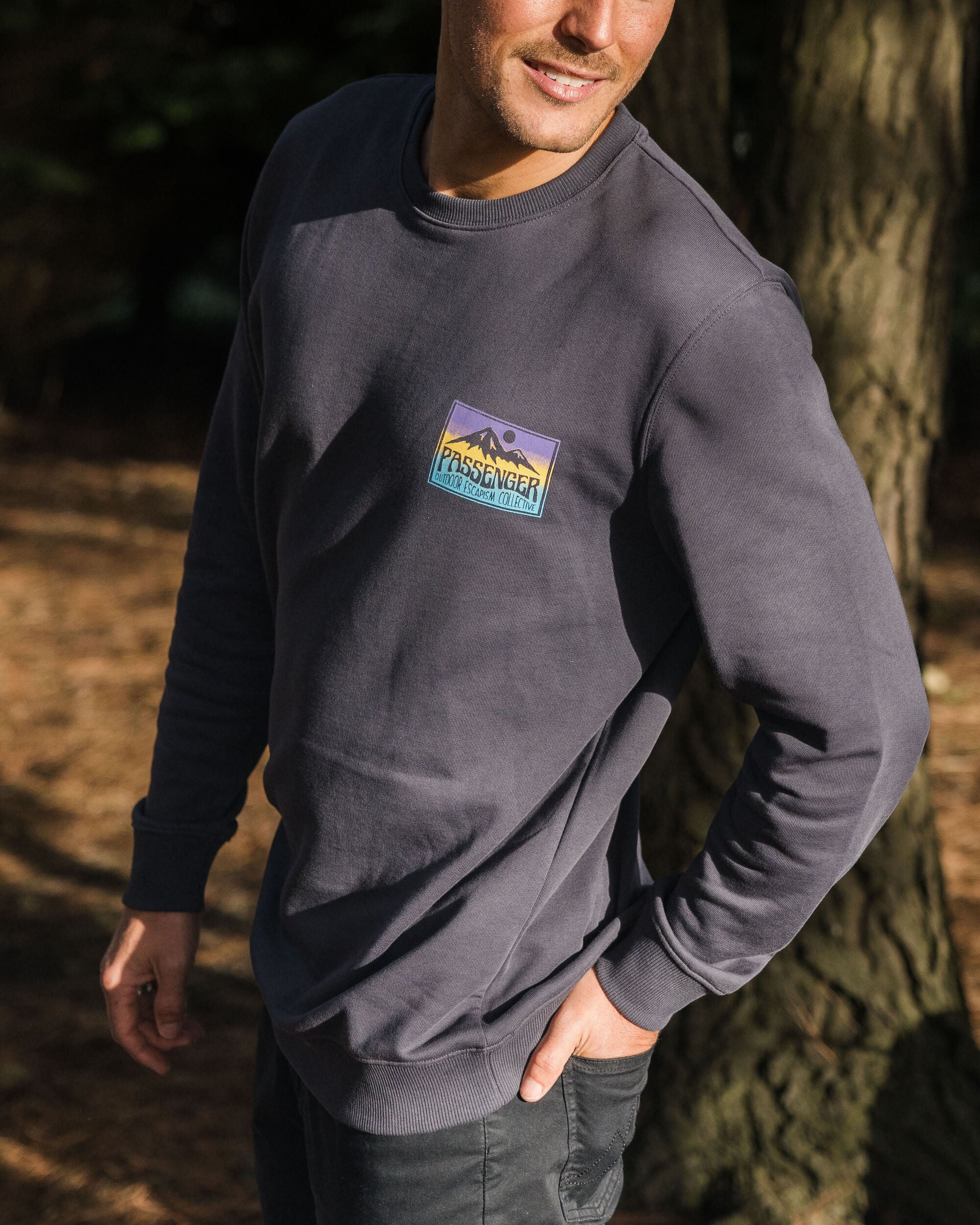 Grounded Organic Cotton Sweatshirt - Charcoal