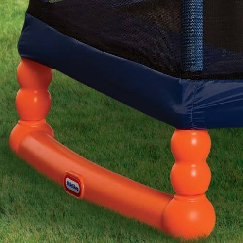 Little Tikes 7-Foot Trampoline， with Enclosure， Blue/Orange