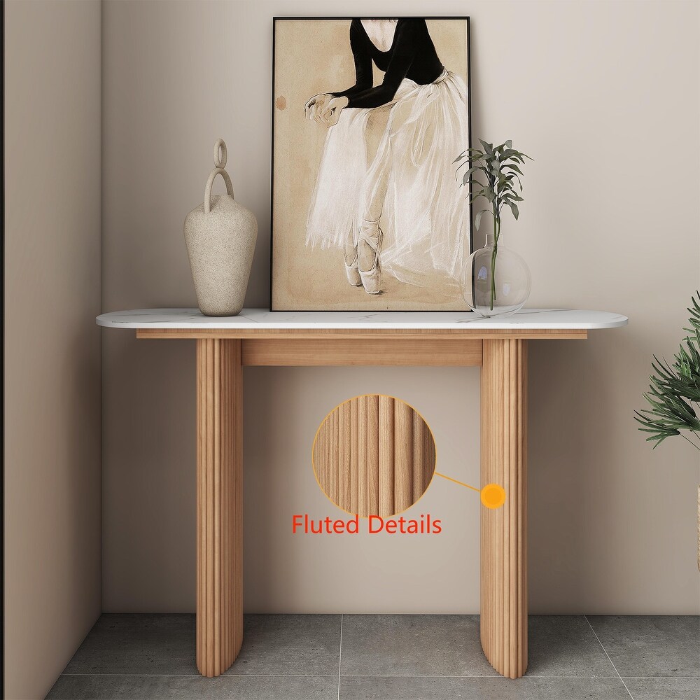 Wood Console Table Entryway Table