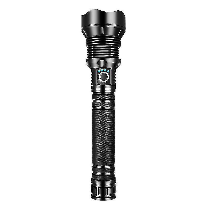 Rechargeable Led Flashlight， High Lumens Super Bright Flashlight， Tactical Xhp90 Flashlight With 5 M