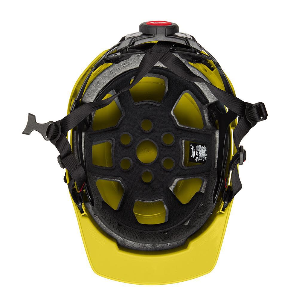 MW Yellow Front Brim Helmet with BOLT Class E 48-73-1323 from MW