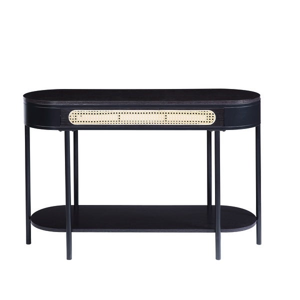 Sofa Table， Black Finish