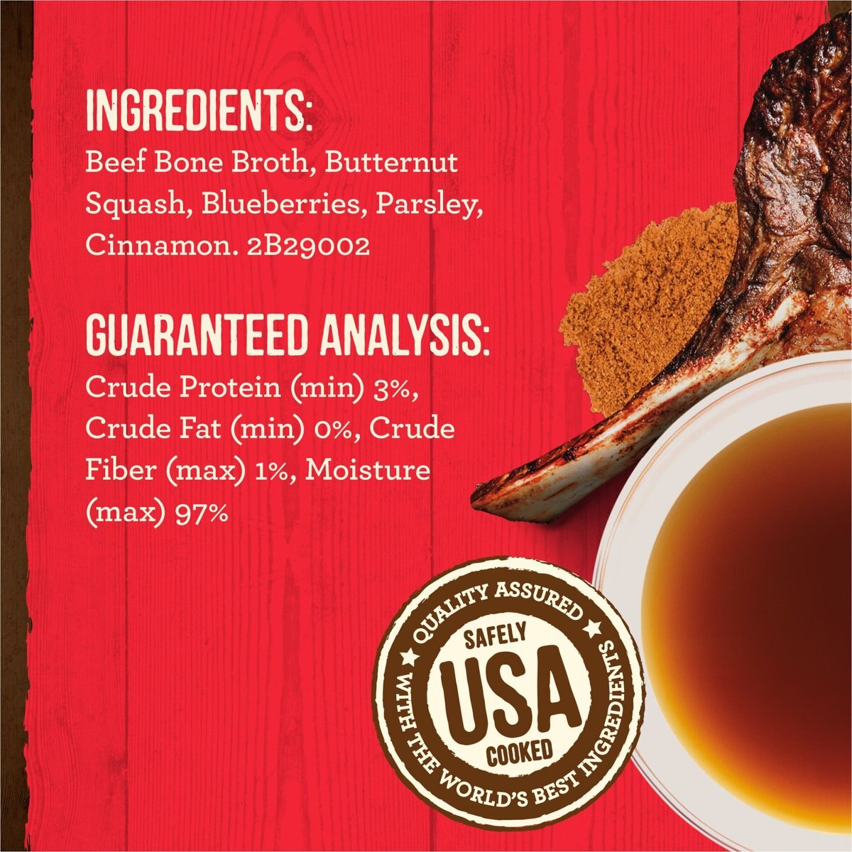 Merrick Beef Bone Broth Grain-Free Wet Dog Food Topper