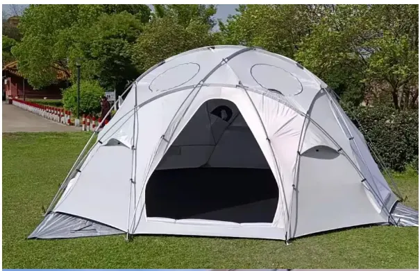 Double layer Quick opening Glamping Family Dome Camping Tent 5 Person Outdoor Beach Fishing Automatic Ball Tent