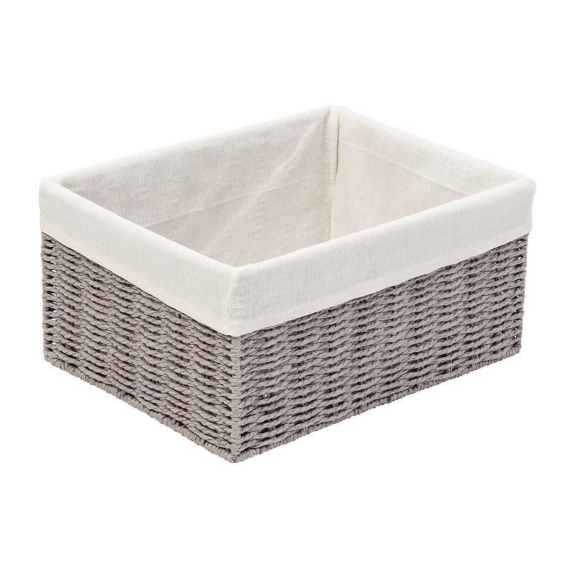 Honey-Can-Do Twisted Paper Rope Woven 7-Piece Bathroom Storage Basket Set