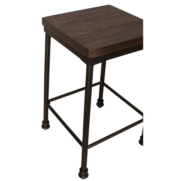 Hillsdale Furniture Castille Non-Swivel Backless Counter Stool ， Black