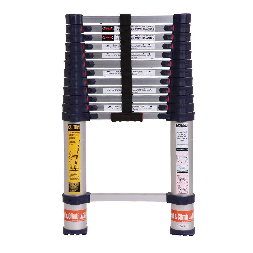 XTEND+CLIMB 15.5 ft. Aluminum Telescoping Extension Ladder (19.5 Reach Height) 250 lbs. Load Capacity Type I Duty Rating 785P+