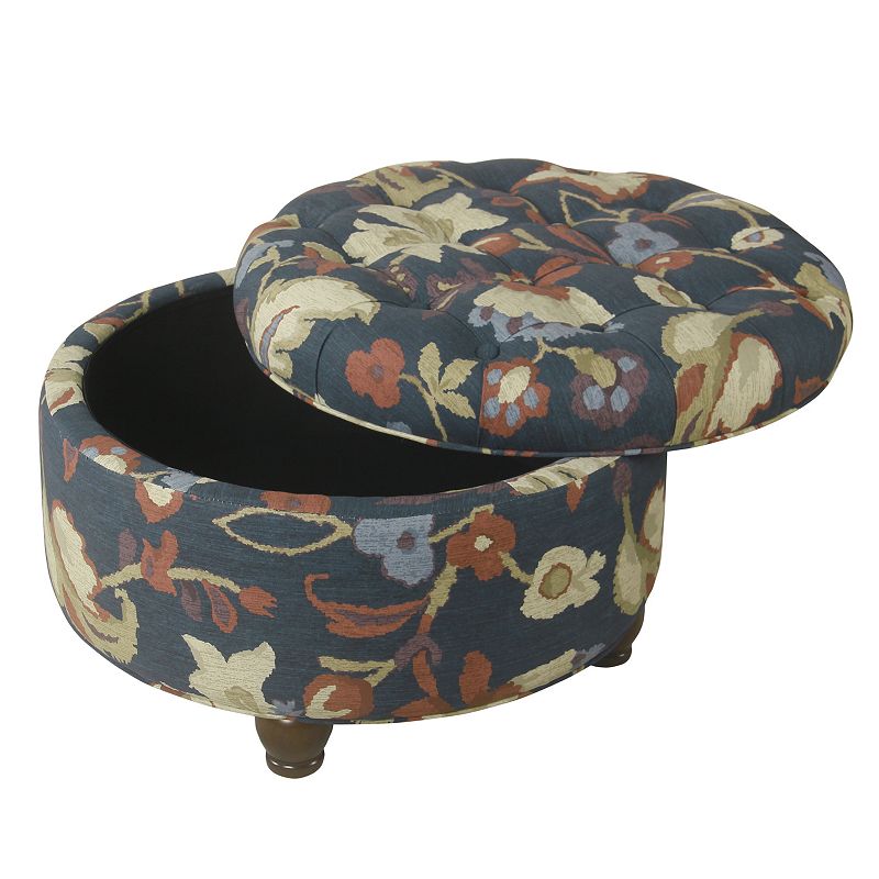 HomePop Tufted Storage Ottoman