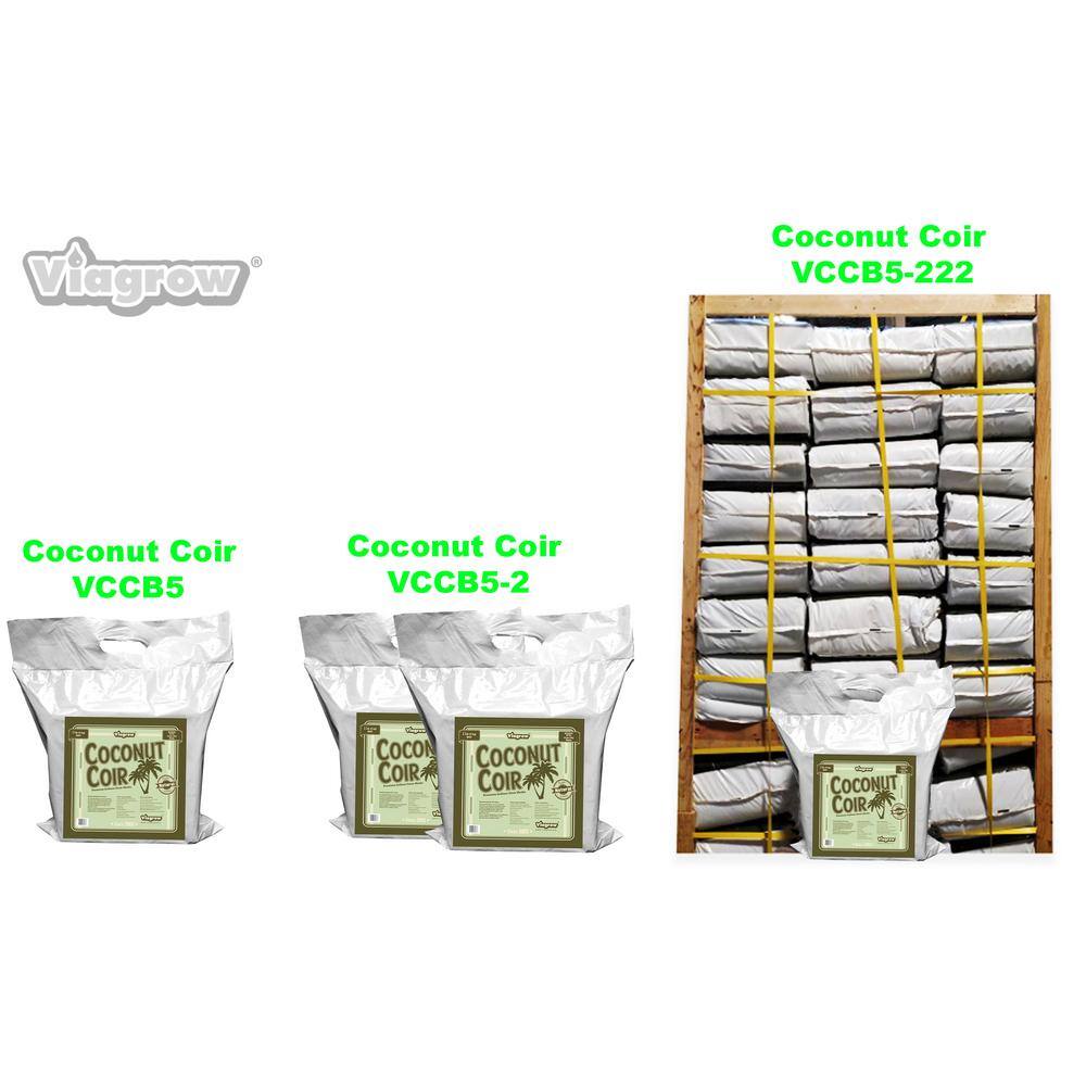 Viagrow 11 lb. (5KG) Coconut Coir Block of Soilless Media VCCB5