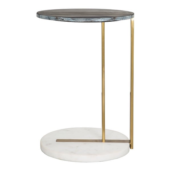 Zenith Marble Side Table Multicolor