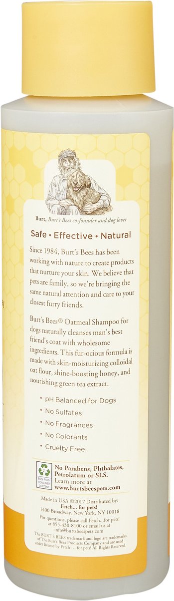 Burt's Bees Oatmeal Shampoo with Colloidal Oat Flour and Honey for Dogs