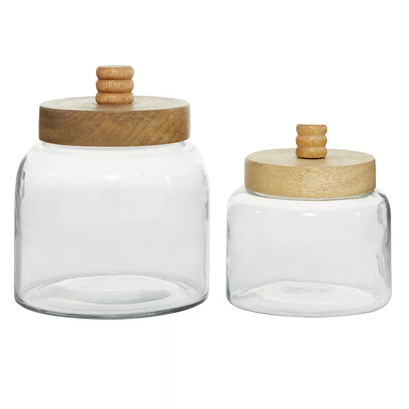 Stella and Eve Glass Canister 2-Piece Set