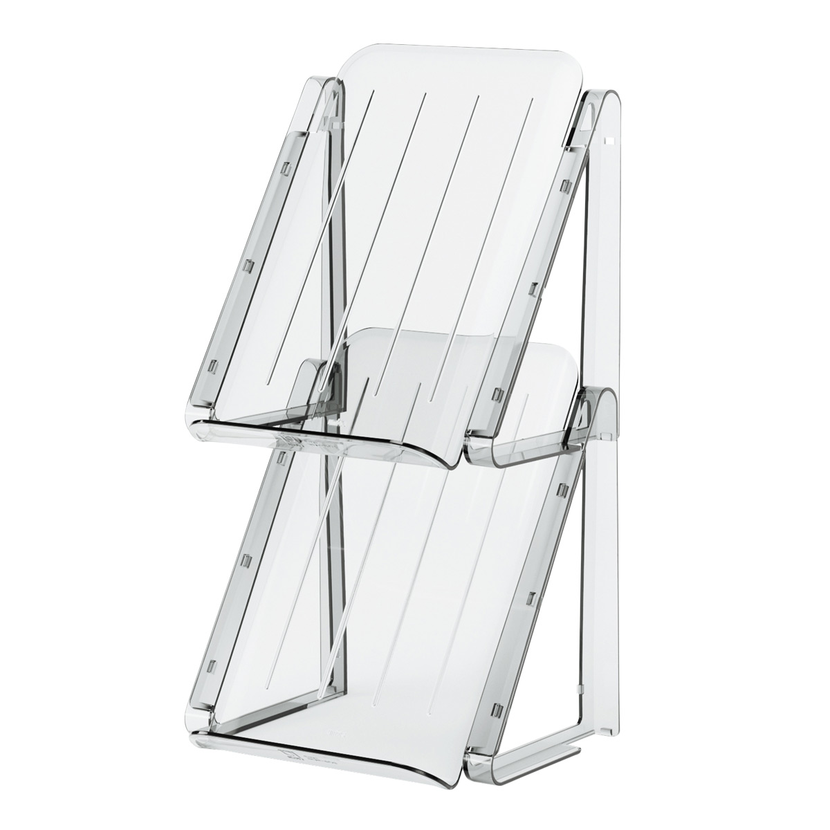 Umbra Terrace Clear Stacking Shoe Rack Set of 2