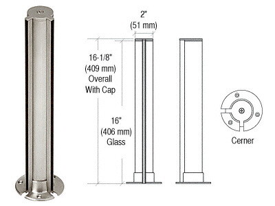 CRL PPJ20LBS Brushed Stainless 2 Round Tight Fit ...