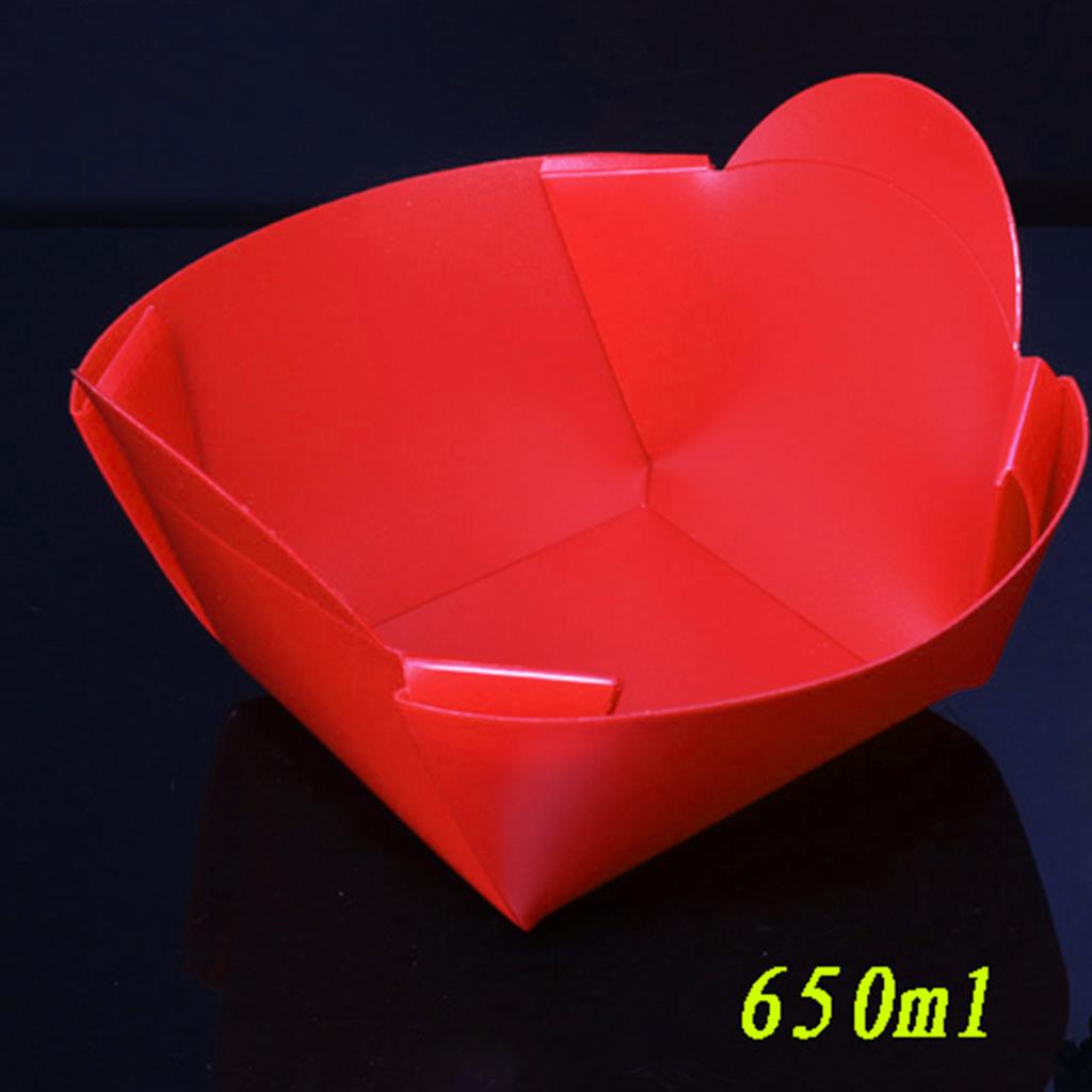 1050ml / 650ml / 350ml Collapsible Portable Camping Tableware Folding Plate Bowl Cup Dinner Set Reusable Friendly