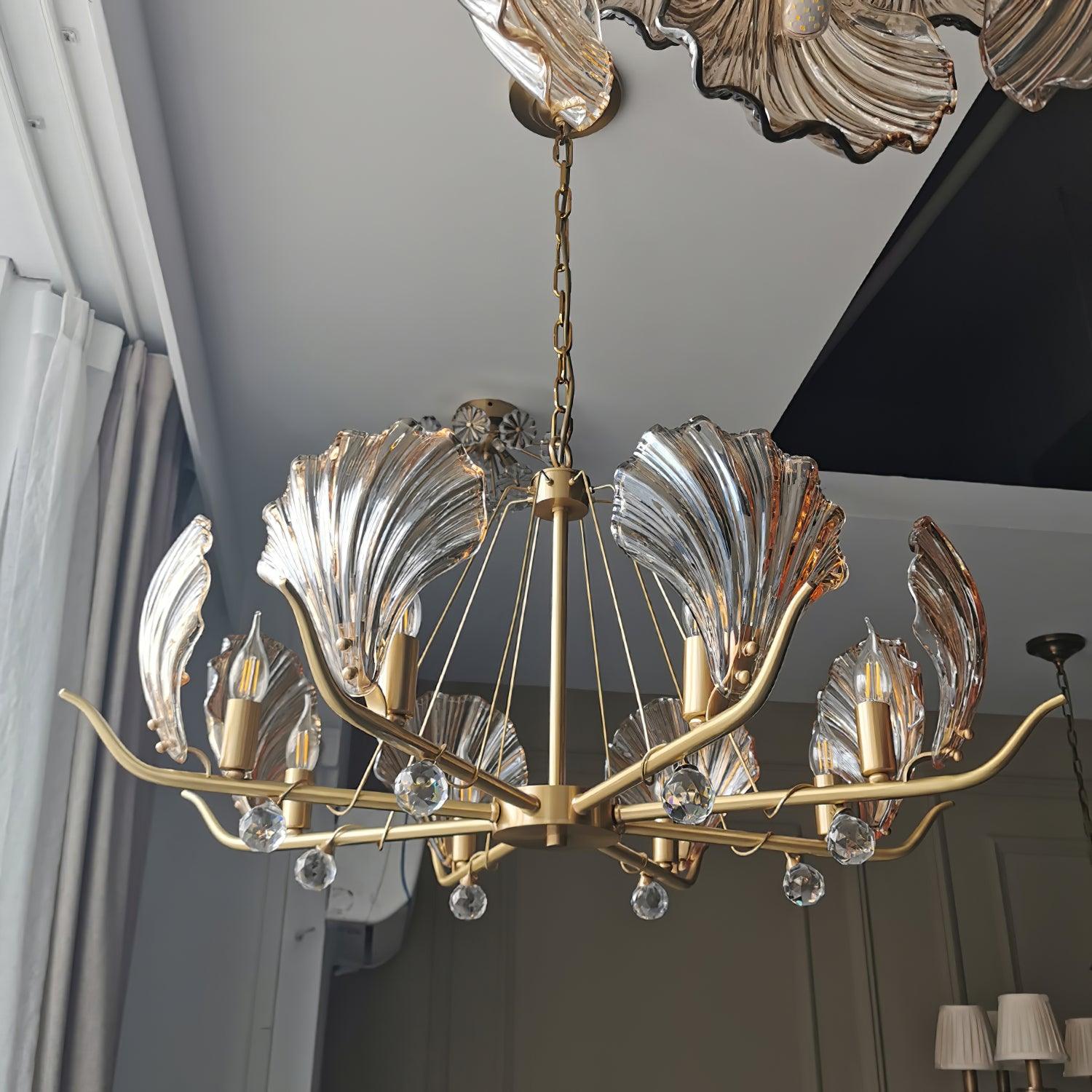 Shell Crystal Chandelier