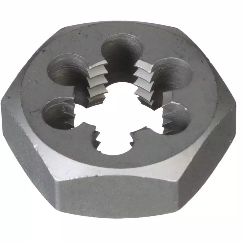 Drill America 1-1/2 in. and#8211; 12 in. Carbon Steel Hex Rethreading Die and#8211; XDC Depot