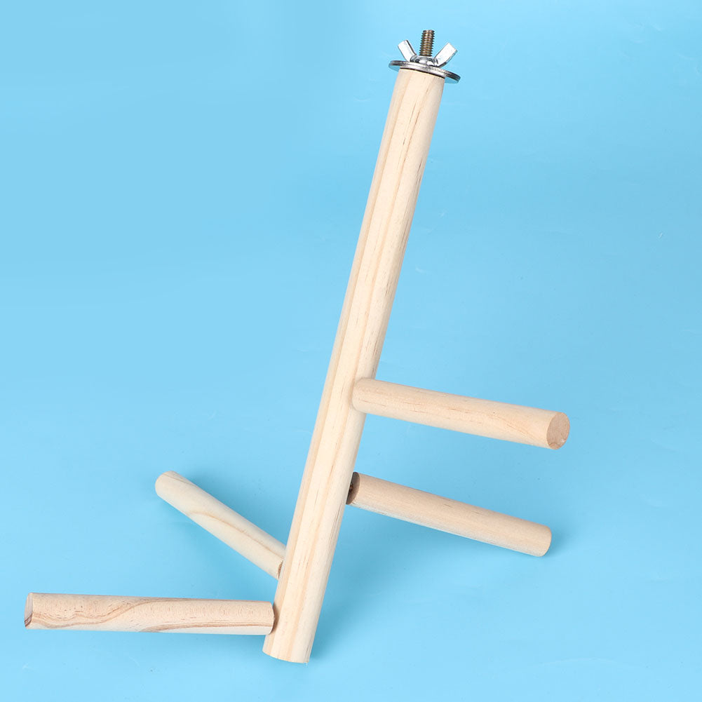 Bird Perch， With Hook  Perch， Wooden Perch Training Stands Parrots Pets Animals For Birds