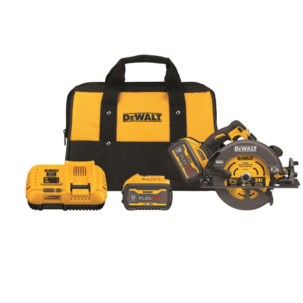 DEWALT FLEXVOLT 60V MAX 7-1/4" Circular Saw Kit with Brake Brushless DCS578X2 from DEWALT