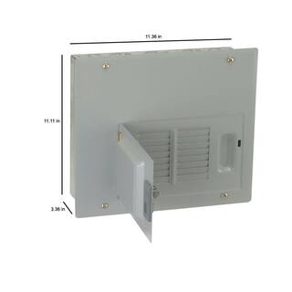 GE PowerMark Plus 125 Amp 8-Space 16-Circuit Indoor Main Lug Circuit Breaker Panel TLM812FCUDP