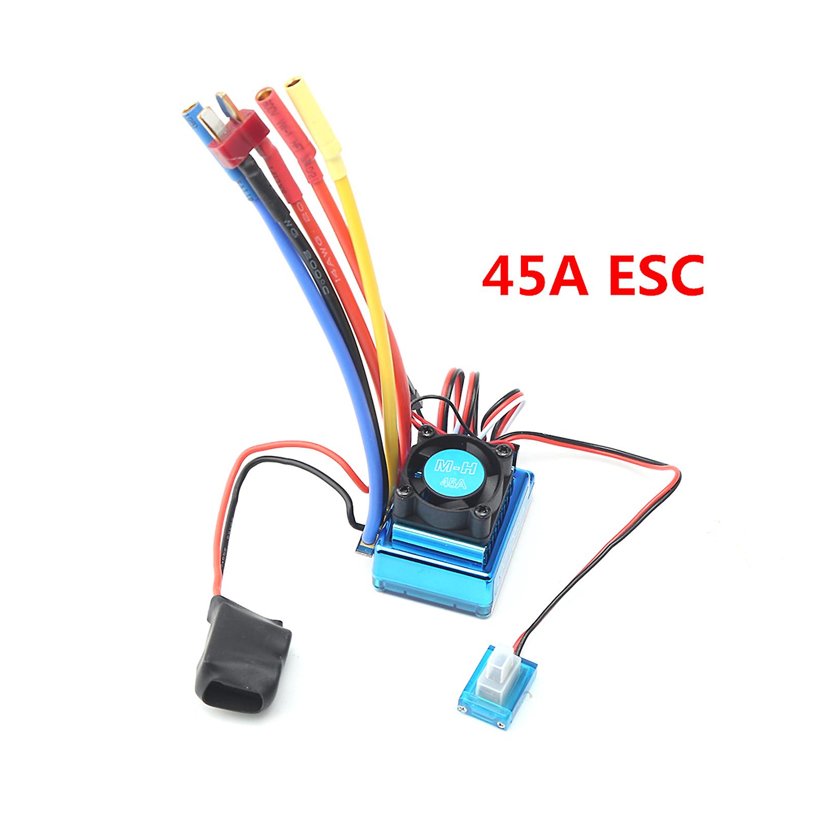 3650 Brushless Motor 3100kv With 45a Brushless Esc Heatsink For 1/8 1/10 Rc Car Rc Boat Part No.257782