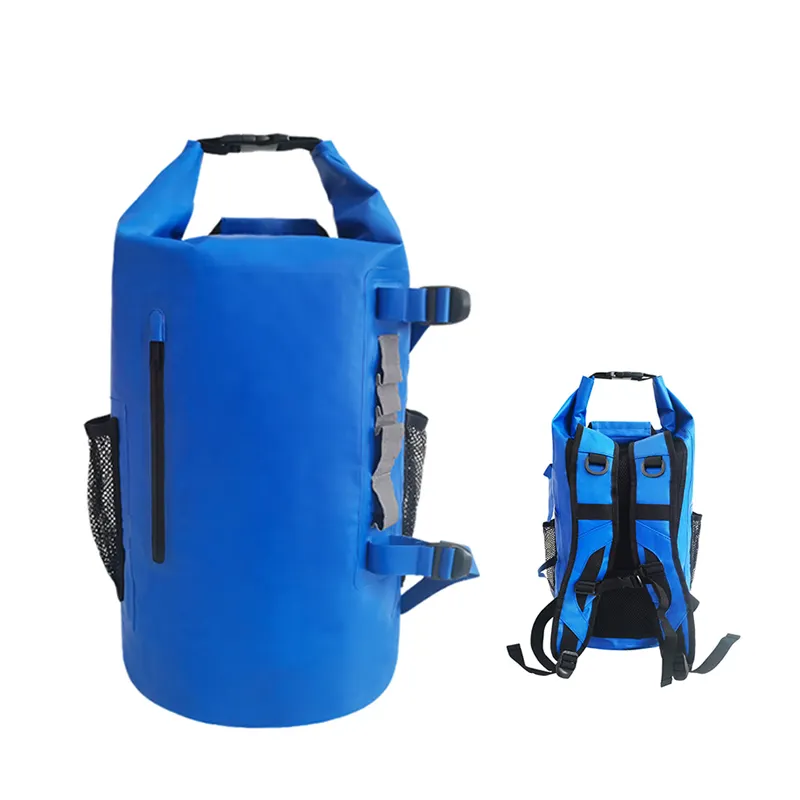 Outdoor Hiking custom boating camping backpack roll top dry waterproof bag