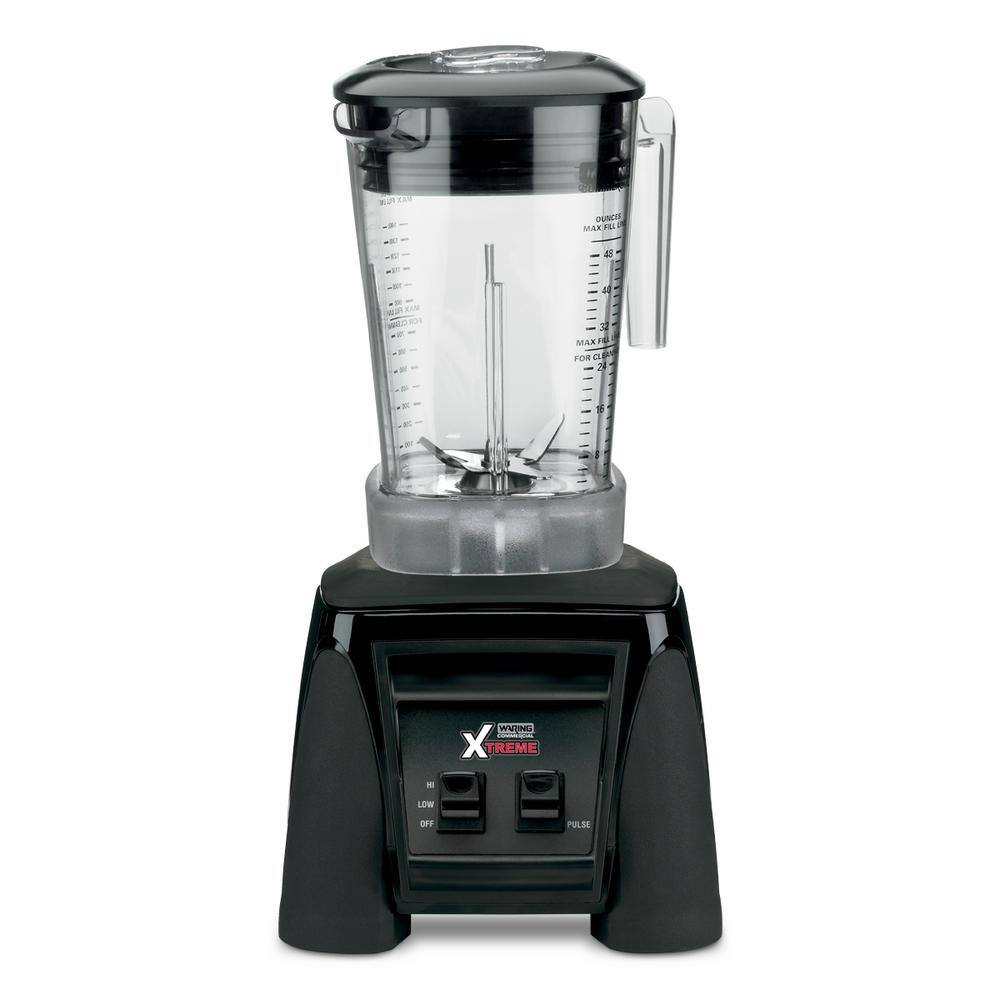 Waring Commercial Xtreme 48 oz. 2-Speed Clear Blender with 3.5 HP Paddle Switches and BPA-Free Copolyester Container MX1000XTXP