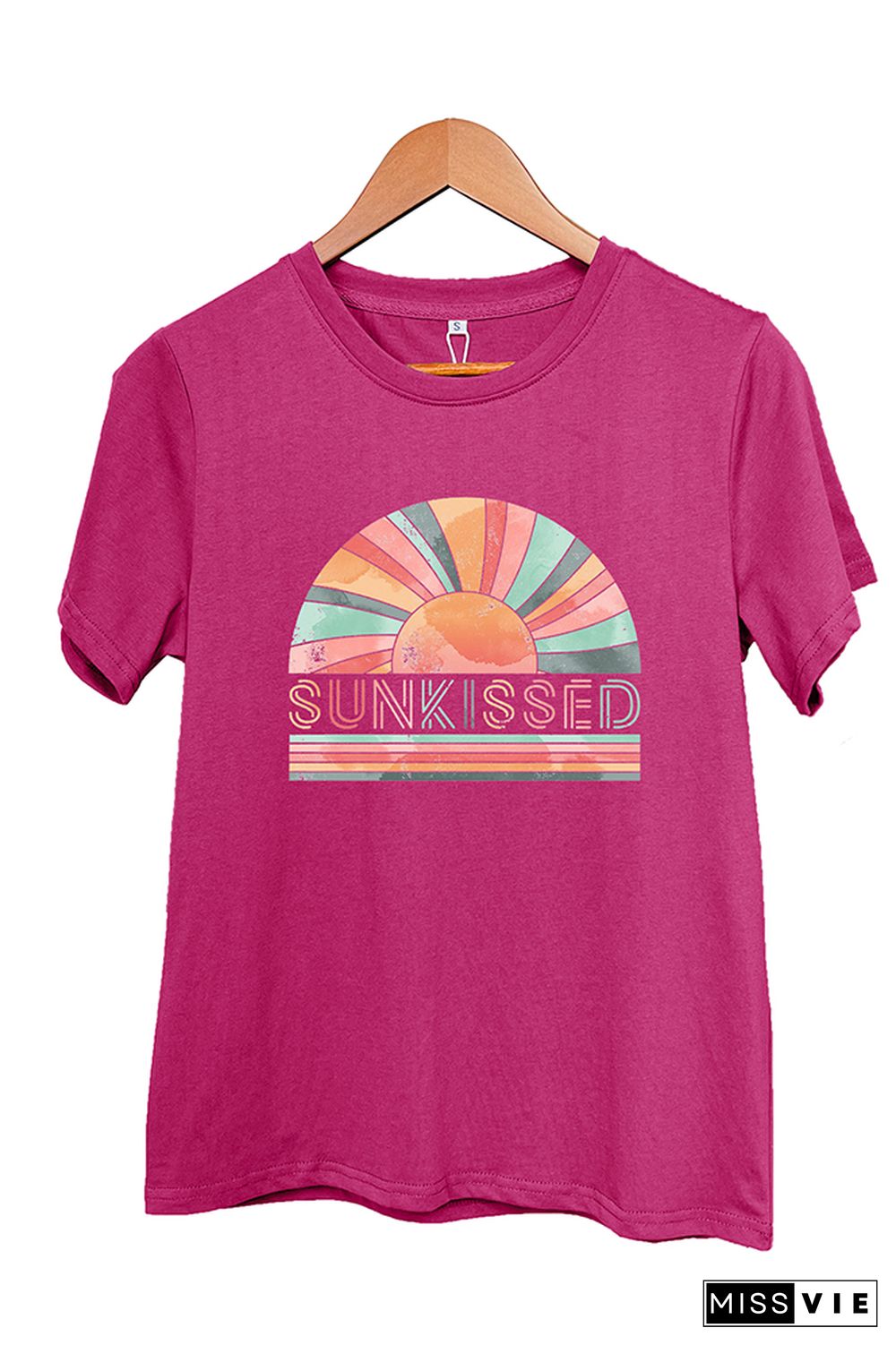 Rainbow Sunkissed Sleeve Graphic Tee Wholesale