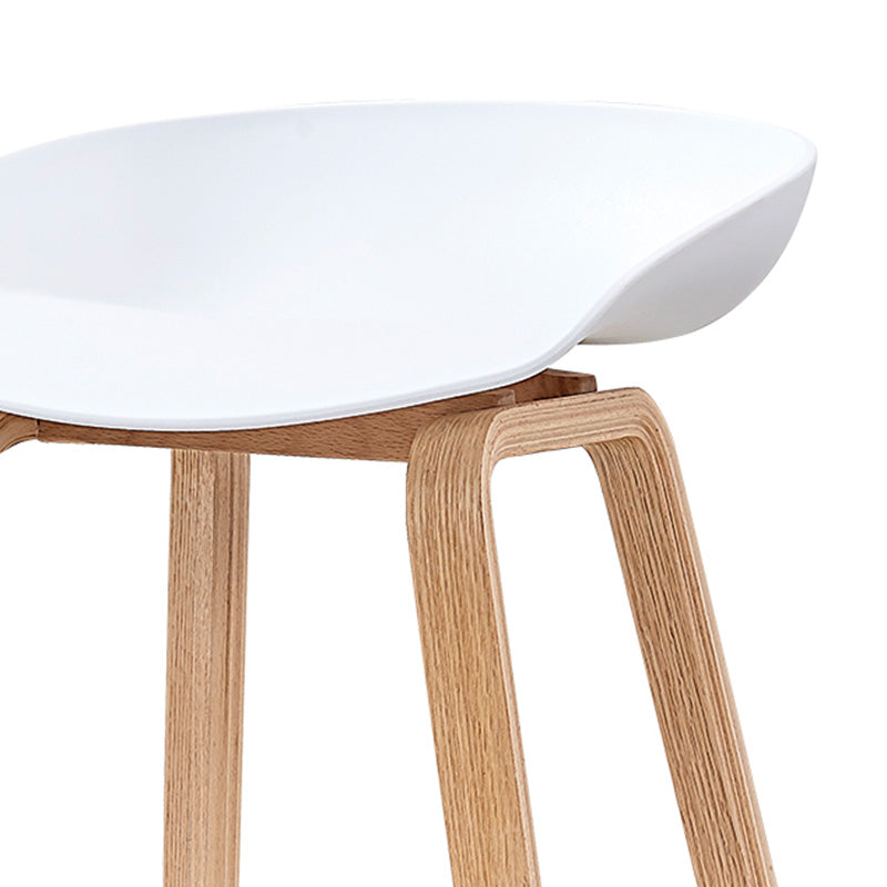 NORTE Bar Stool - Natural & White