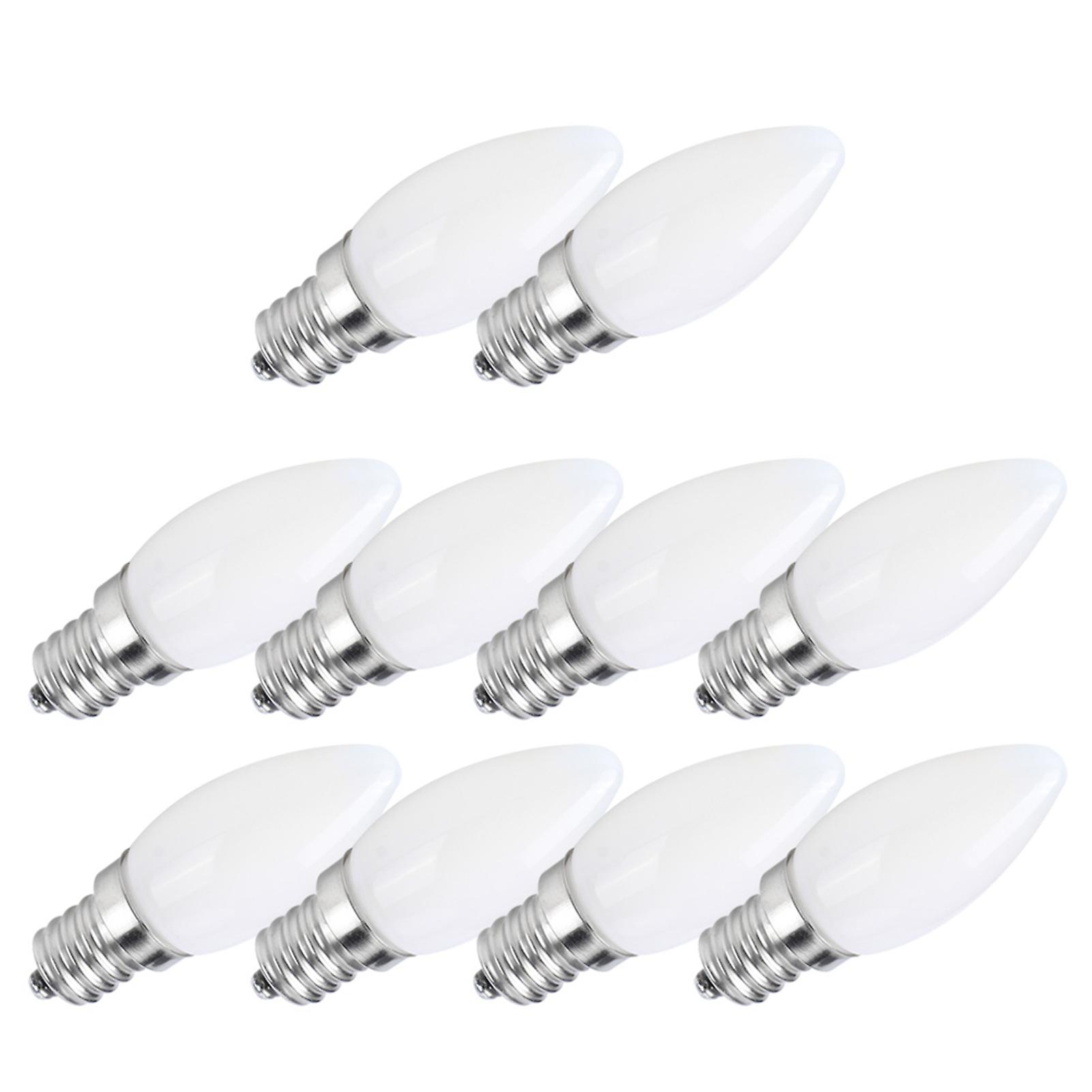 10pcs E12 Led Bulb 1.5w Warm White Lamp For Chandelier Ceiling Light Wall Lamp Home Lighting Ac 110v