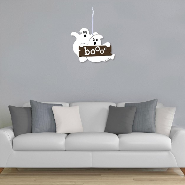 Big Dot Of Happiness Spooky Ghost Hanging Porch Halloween Party Outdoor Decorations Front Door Decor 1 Piece Sign