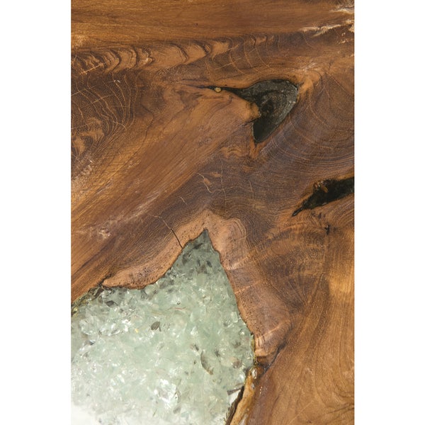 Iced Teak Accent Table